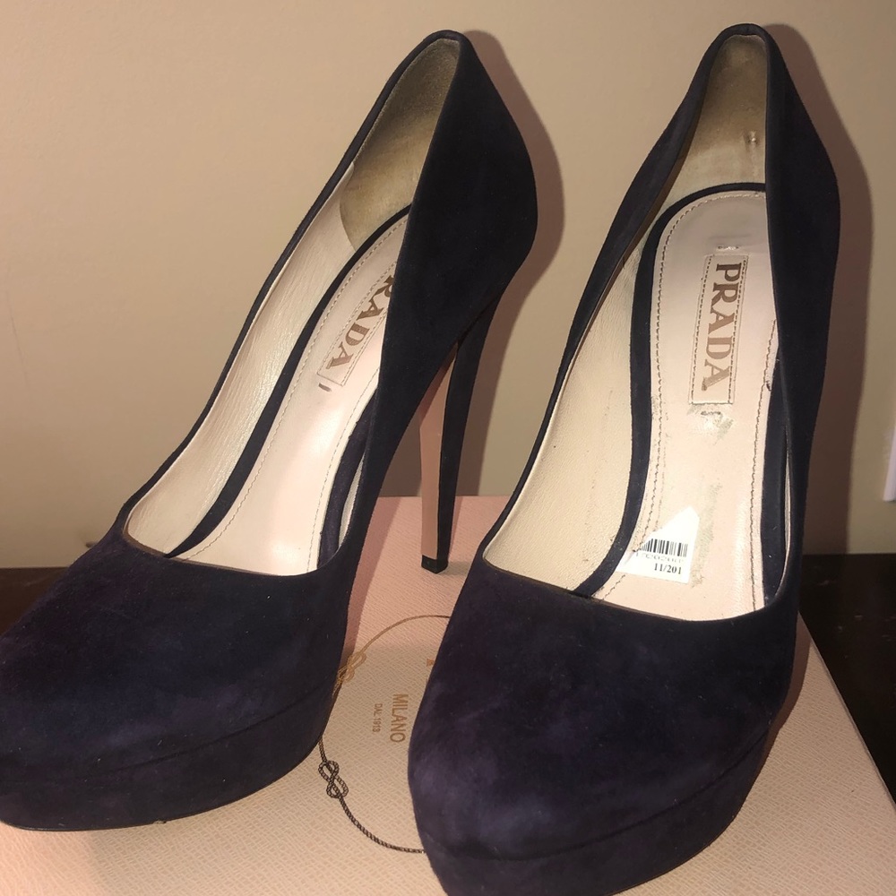 Purple Prada Pumps